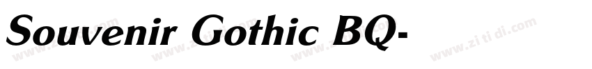Souvenir Gothic BQ字体转换